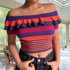 Urban Outfitters off the shoulder crop top! Size Small